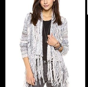 Free People Fringe Knit Cardigan